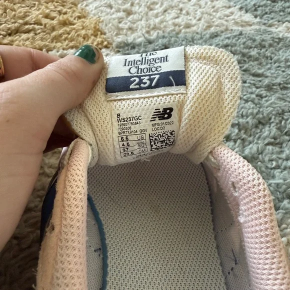 New Balance Pink and Navy Sneakers - Picture 7 of 7